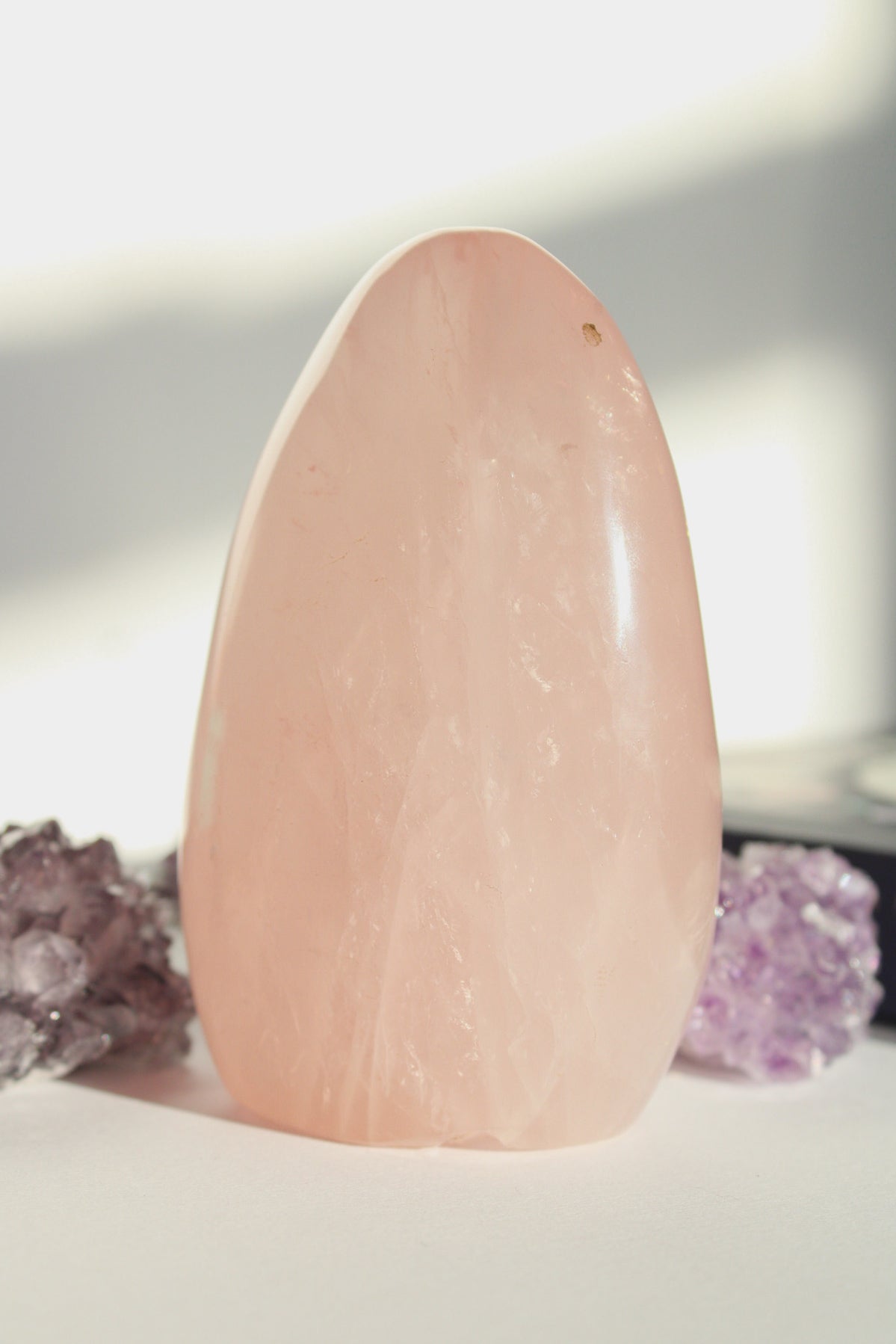 Centered Love Cut-Base – Rose Quartz
