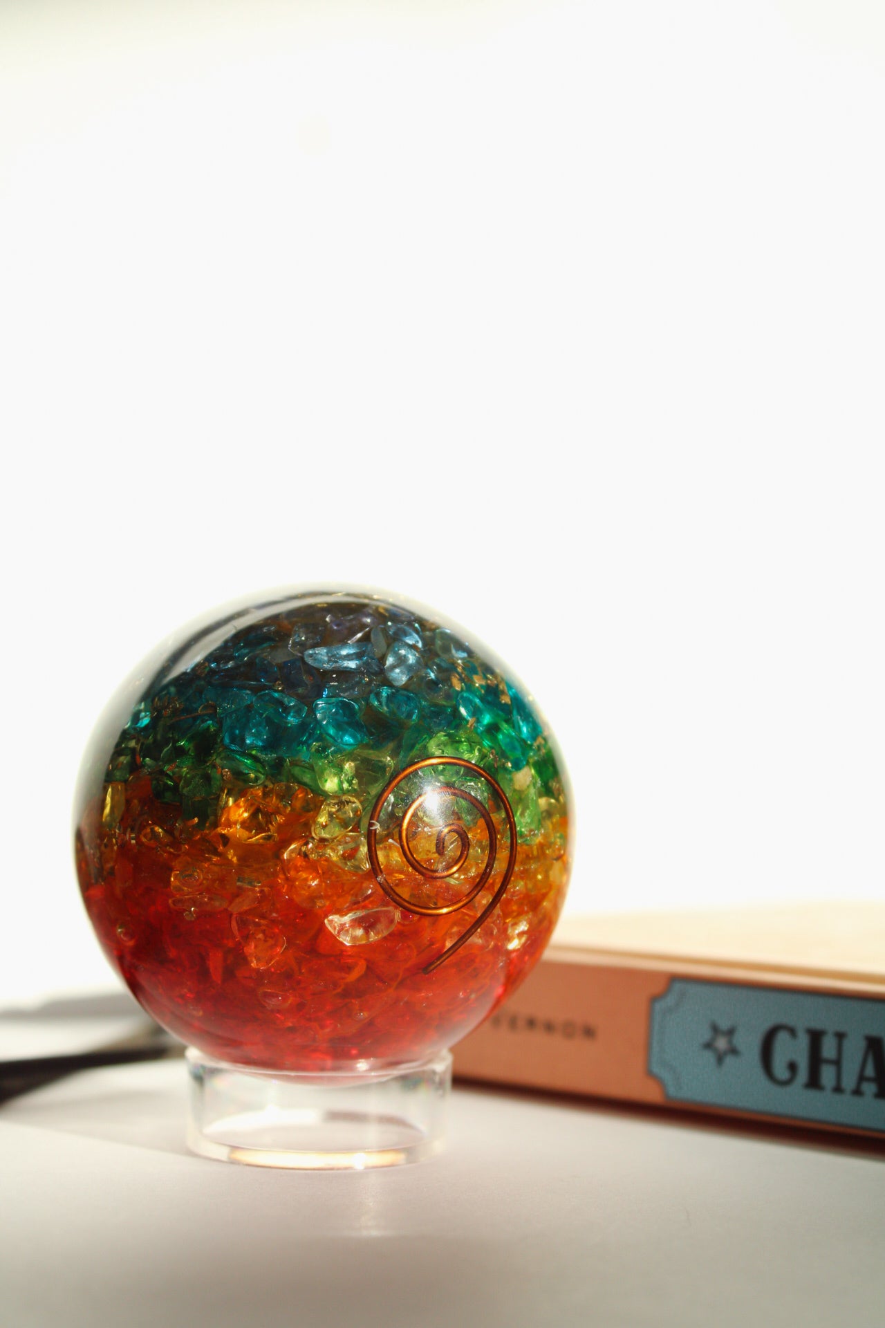 Chakra Aligned Orgonite Sphere