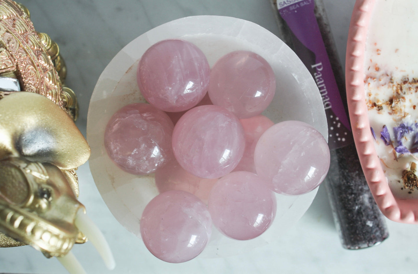 Rose Quartz Spheres