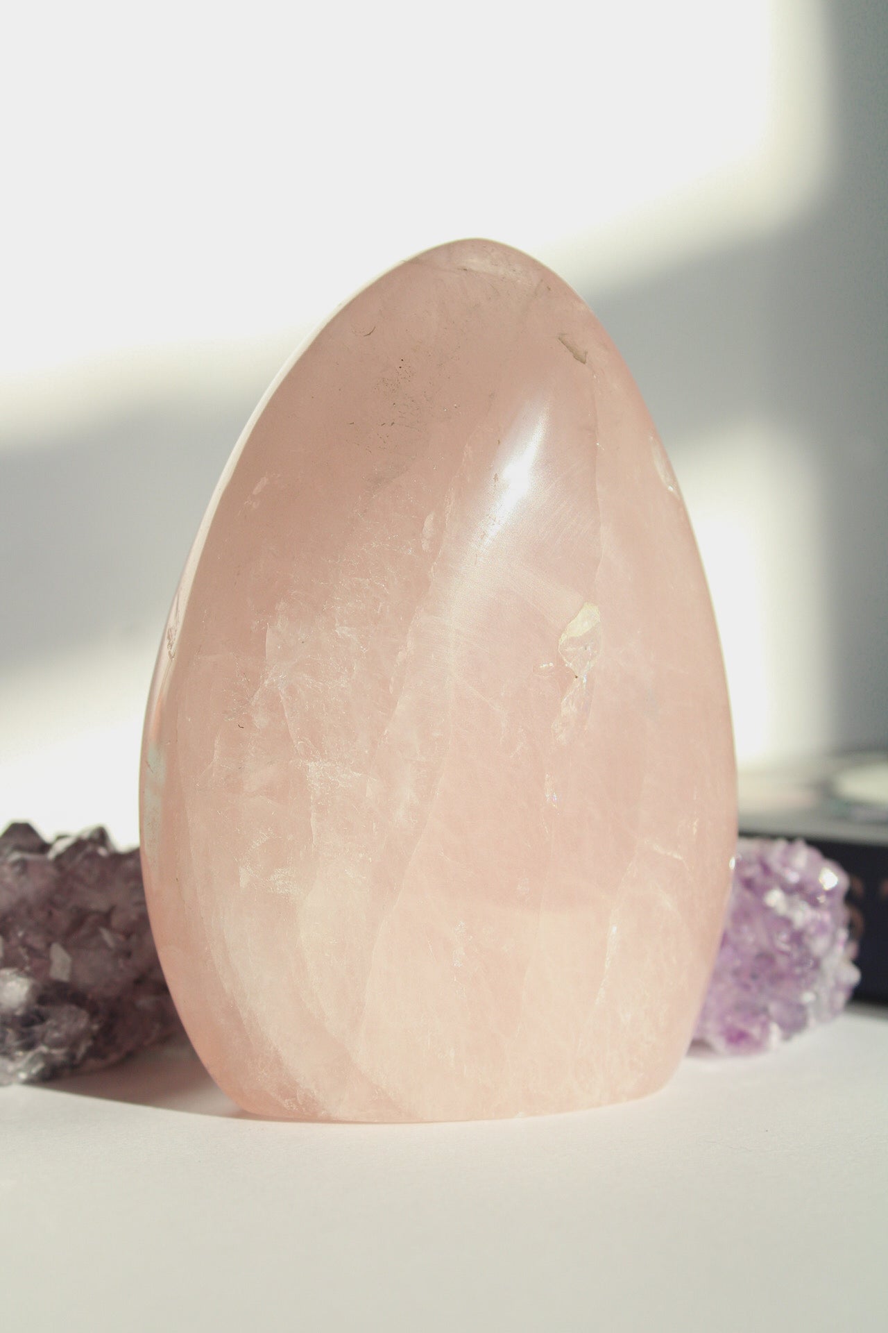 Centered Love Cut-Base – Rose Quartz