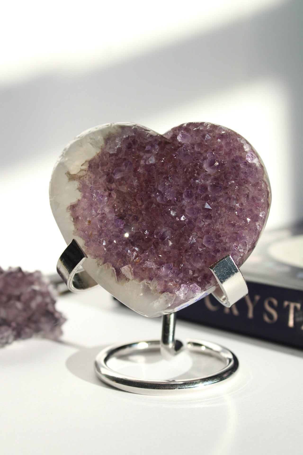 Violet Heart Druzy