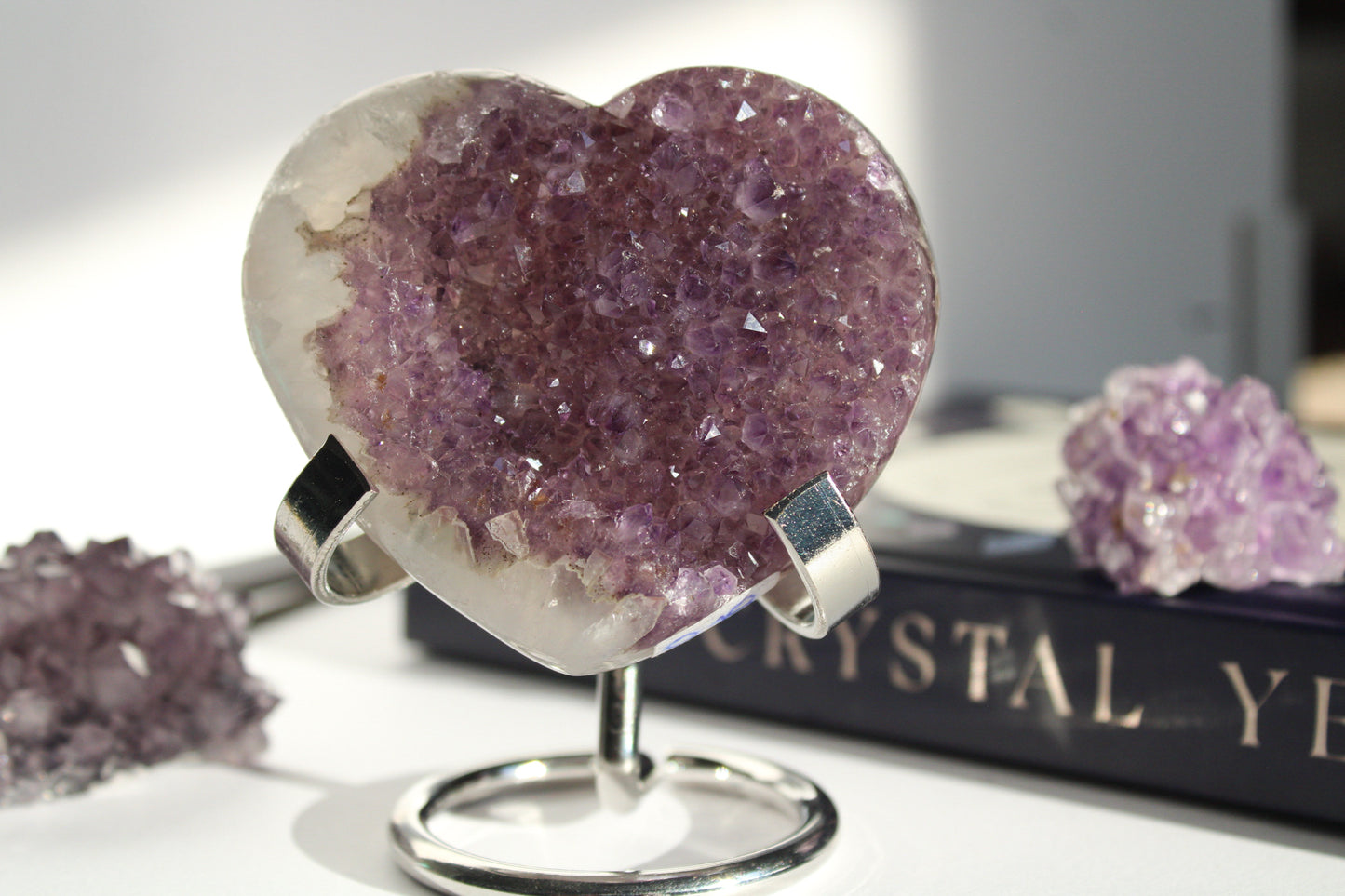 Violet Heart Druzy