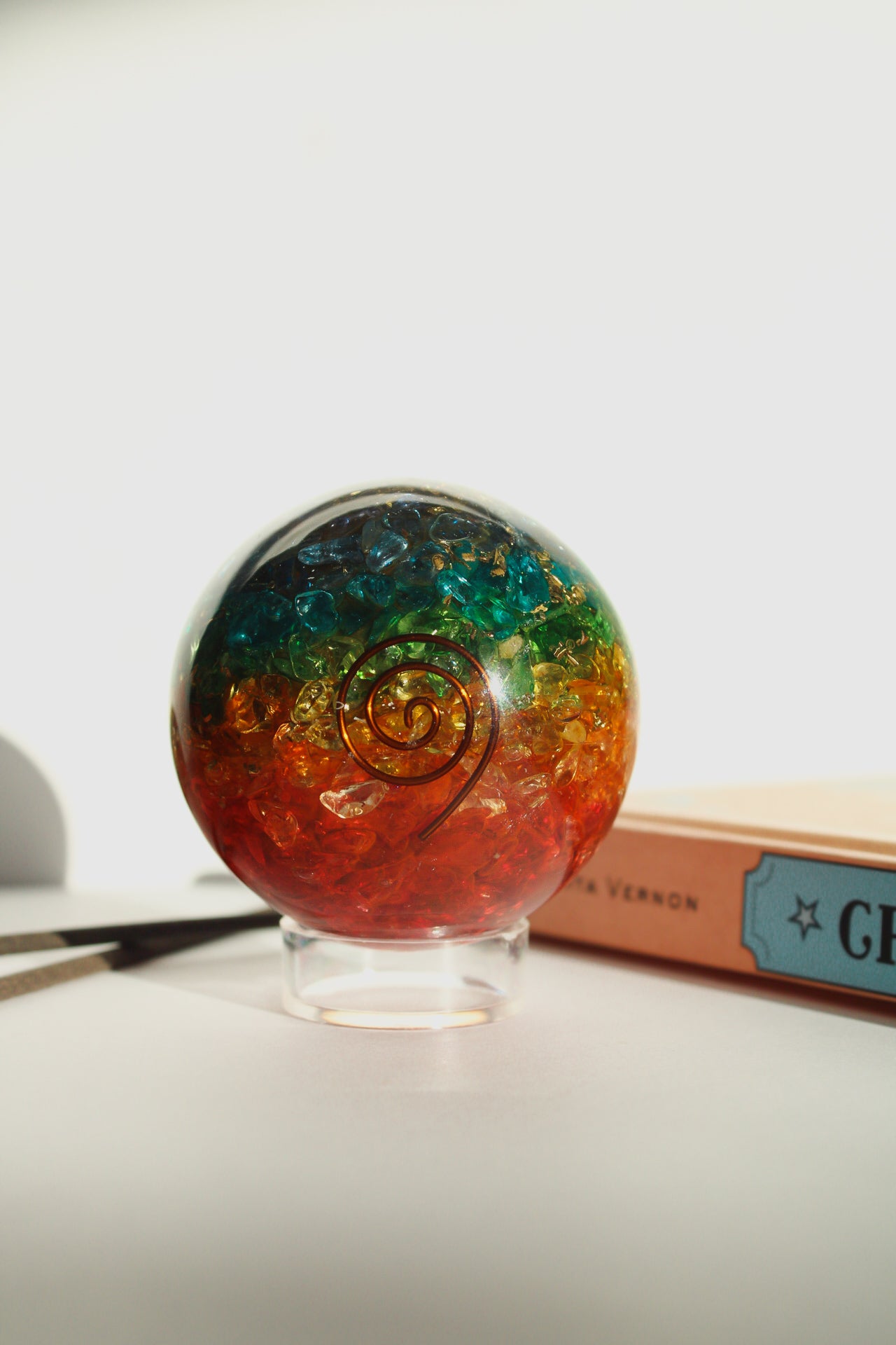 Chakra Aligned Orgonite Sphere