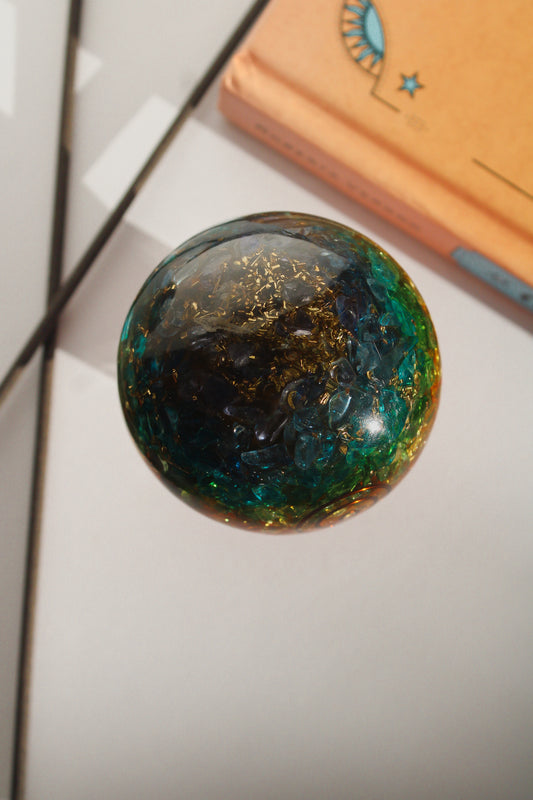 Chakra Aligned Orgonite Sphere